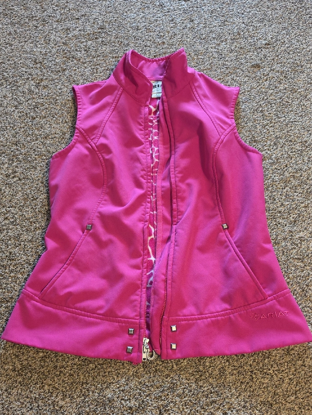 Ariat Hot Pink Women's Sleeveless Softshell Vest